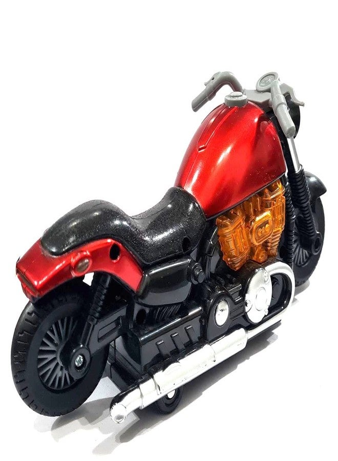 TD CREATIONS لعبة دراجة رياضية من تي دي كرييشنز | لعبة دراجة نارية صوتية ضوئية على شكل رصاصة مع خاصية الاصطدام والانطلاق | دراجة سباق مزودة بإضاءة وموسيقى | متعددة الألوان للأولاد والأطفال - Image 4